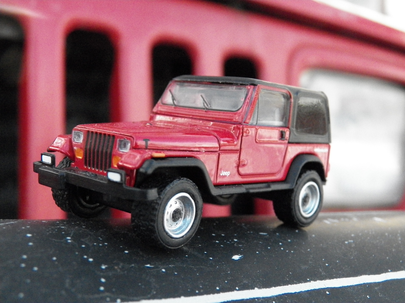 Illustration for article titled LaLD Car Week 'lil Red YJ - Greenlight Jeep Wrangler 1:64